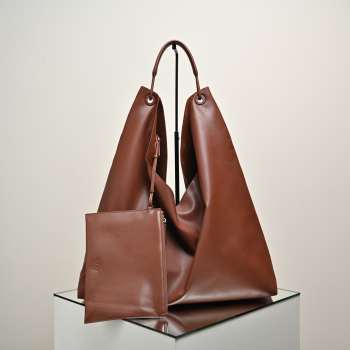 Uubags Large The Row Beige Bindle 3 Tote Bag In Cuir 43x10x49cm