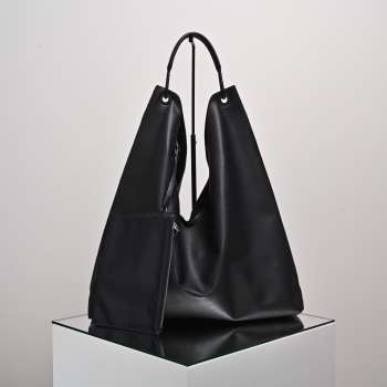 Uubags Large The Row Beige Bindle 3 Tote Bag In Black 43x10x49cm