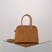 Uubags The Row Small Soft Margaux 10 Bag In Cuir Suede 25.5x18x19cm - 1