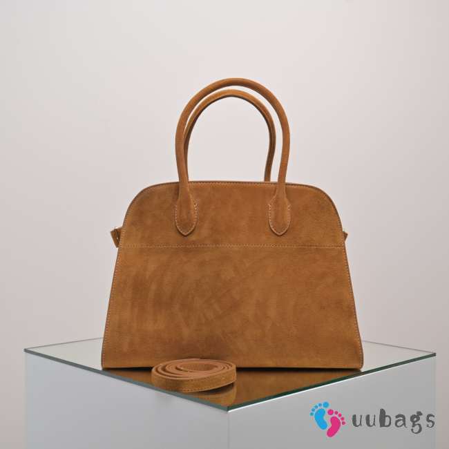 Uubags The Row Medium Soft Margaux 12 Bag In Cuir Suede 30.5x23x19cm - 1
