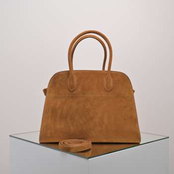 Uubags The Row Medium Soft Margaux 12 Bag In Cuir Suede 30.5x23x19cm