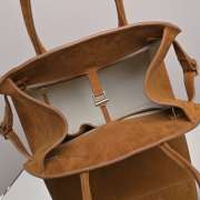 Uubags The Row Medium Soft Margaux 12 Bag In Cuir Suede 30.5x23x19cm - 3