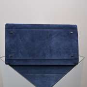 Uubags The Row Large Soft Margaux 15 Bag In Navy Blue Suede 38x28x23cm - 2