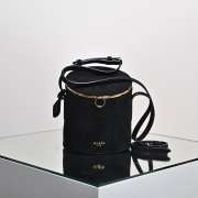 Uubags Alaïa Black La Canette Small Suede Shoulder Bag 13x16x13cm - 1