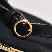 Uubags Alaïa Black La Canette Small Suede Shoulder Bag 13x16x13cm - 3