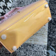 Uubags Louboutin Paloma mini top handle bag grained calf leather and spikes Loubinthesky 14.5x23x6cm - 6