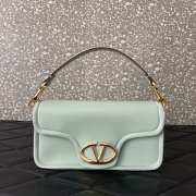 Uubags Valentino Garavani Medium Red Vlogo 1960 Nappa Leather Shoulder Bag In Light Blue 26x13x9cm  - 1