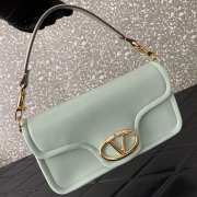 Uubags Valentino Garavani Medium Red Vlogo 1960 Nappa Leather Shoulder Bag In Light Blue 26x13x9cm  - 3