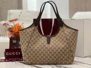 Uubags Gucci Mercato medium tote bag in sand and brown GG canvas 35x28x15cm - 6