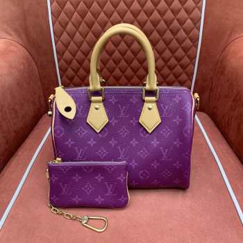 Uubags Louis Vuitton M28383 Speedy P9 Bandoulière 25 bag in lotus purple 25x15x15cm