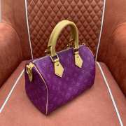 Uubags Louis Vuitton M28383 Speedy P9 Bandoulière 25 bag in lotus purple 25x15x15cm - 4