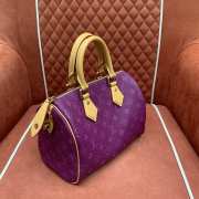 Uubags Louis Vuitton M28383 Speedy P9 Bandoulière 25 bag in lotus purple 25x15x15cm - 3
