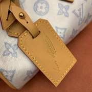 Uubags Louis Vuitton M28323 Nano Speedy Bag In Blue Courrier 16x10x7.5cm - 4