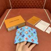 Uubags Louis Vuitton M28045 Pocket Organizer Wallet In Blueberry 7.5x11.1x1cm - 4