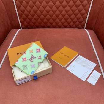 Uubags Louis Vuitton M28044 Pocket Organizer Wallet In Pistachio Green 7.5x11.1x1cm