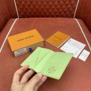 Uubags Louis Vuitton M28044 Pocket Organizer Wallet In Pistachio Green 7.5x11.1x1cm - 2