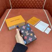 Uubags Louis Vuitton M28282 Pocket Organizer Wallet In Chocolate Brown 7.5x11.1x1cm - 2