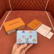 Uubags Louis Vuitton M28045 Bosch Card Holder In Blueberry 11x7x1.5cm - 5