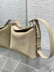 Uubags Dior Hobo Bag in Beige Suede & Smooth Calfskin With Gold Hardware 28x24x8cm - 5