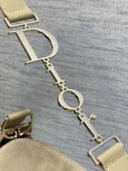 Uubags Dior Hobo Bag in Beige Suede & Smooth Calfskin With Gold Hardware 28x24x8cm - 4