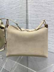 Uubags Dior Hobo Bag in Beige Suede & Smooth Calfskin With Gold Hardware 28x24x8cm - 3