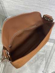Uubags Dior Hobo Bag in Tan Suede & Smooth Calfskin With Gold Hardware 28x24x8cm - 4