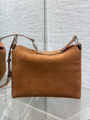 Uubags Dior Hobo Bag in Tan Suede & Smooth Calfskin With Gold Hardware 28x24x8cm - 2