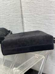 Uubags Dior Large Hobo Bag in Black Suede & Smooth Calfskin With Gold Hardware 39x29x11cm - 2