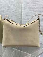 Uubags Dior Large Hobo Bag in Beige Suede & Smooth Calfskin With Gold Hardware 39x29x11cm - 6