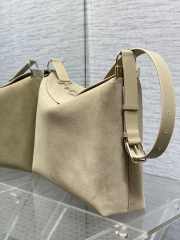 Uubags Dior Large Hobo Bag in Beige Suede & Smooth Calfskin With Gold Hardware 39x29x11cm - 5