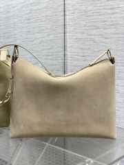 Uubags Dior Large Hobo Bag in Beige Suede & Smooth Calfskin With Gold Hardware 39x29x11cm - 4