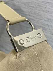 Uubags Dior Large Hobo Bag in Beige Suede & Smooth Calfskin With Gold Hardware 39x29x11cm - 3