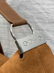 Uubags Dior Large Hobo Bag in Tan Suede & Smooth Calfskin With Silver Hardware 39x29x11cm - 2