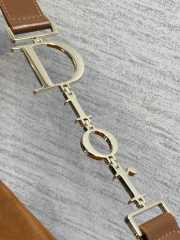 Uubags Dior Large Hobo Bag in Tan Suede & Smooth Calfskin With Gold Hardware 39x29x11cm - 5