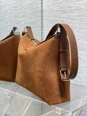 Uubags Dior Large Hobo Bag in Tan Suede & Smooth Calfskin With Gold Hardware 39x29x11cm - 2