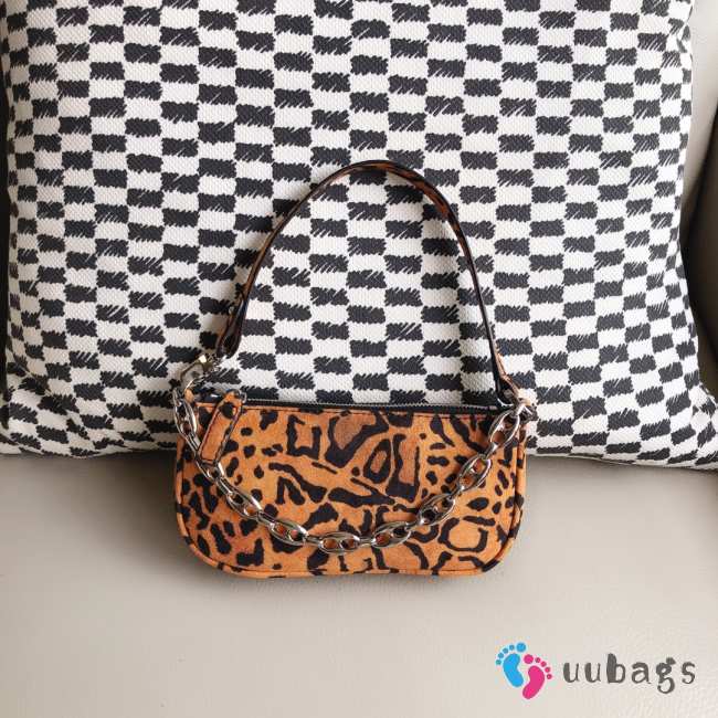 Uubags By Far Mini Rachel Leopard-Print Leather Bag 18cm - 1