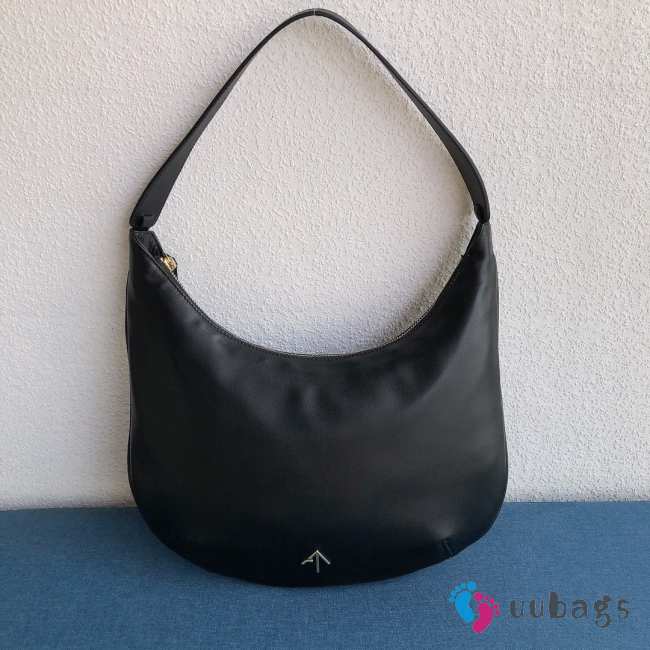 Uubags Manu Atelier Manu Large Hobo Bag In Black 35x29cm - 1