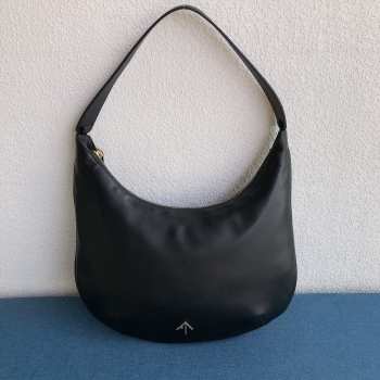 Uubags Manu Atelier Manu Large Hobo Bag In Black 35x29cm