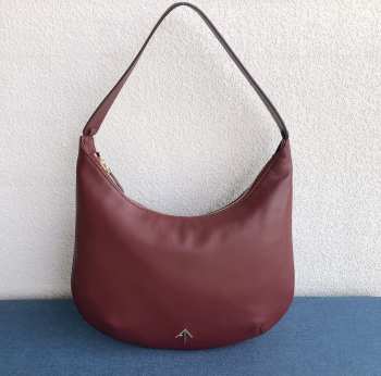 Uubags Manu Atelier Manu Large Hobo Bag In Burgundy 35x29cm