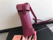 Uubags Manu Atelier Mini Pristine Black Soft In Burgundy 18cm - 5
