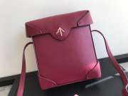 Uubags Manu Atelier Mini Pristine Black Soft In Burgundy 18cm - 4