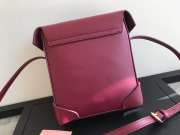 Uubags Manu Atelier Mini Pristine Black Soft In Burgundy 18cm - 3