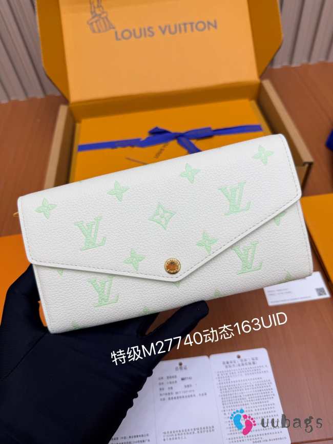 Uubags M27740 Sarah Wallet In Milky White/Green 19x10.5x2cm - 1