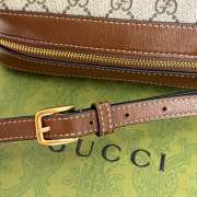 Uubags Gucci Horsebit 1955 Small Brown Leather Camera Bag 24.5x17x6.5cm - 5