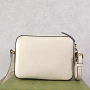 Uubags Gucci Horsebit 1955 Small White Leather Camera Bag 24.5x17x6.5cm - 5