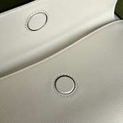 Uubags Gucci Horsebit 1955 Small White Leather Camera Bag 24.5x17x6.5cm - 4