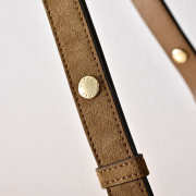 Uubags Gucci Horsebit 1955 Aura mini shoulder bag in brown suede leather 19.5x15x9cm - 5