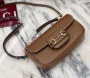 Uubags Gucci Horsebit 1955 Soft Small Top Handle Bag in Brown 22.5x12.5x5.5cm - 6