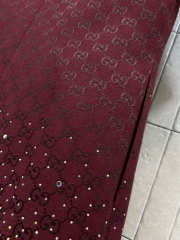 Uubags Gucci Red Embroidered GG Canvas Mini Dress - 2