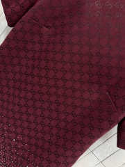 Uubags Gucci Red Embroidered GG Canvas Mini Dress - 3